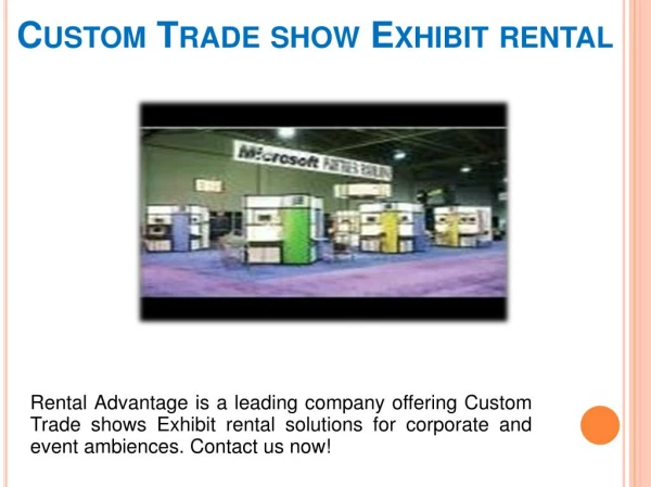Custom Trade show Exhibit rental