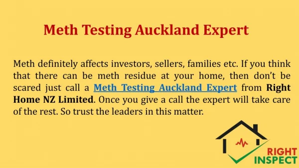 Meth Testing Auckland Expert