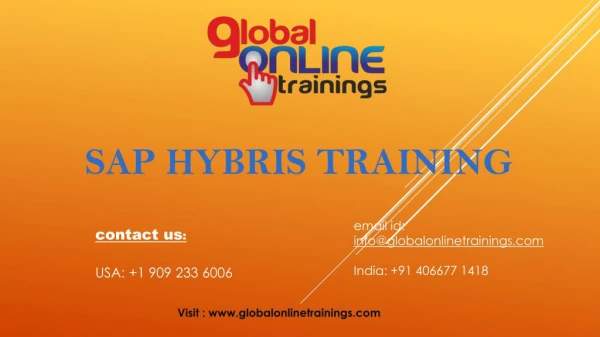 SAP HYBRIS Training | Best SAP HYBRIS Functional online Training-GOT