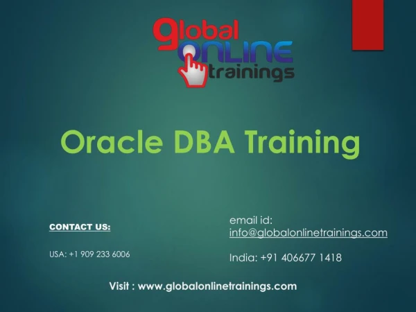 Oracle DBA Training | Oracle Database Administration Training-GOT