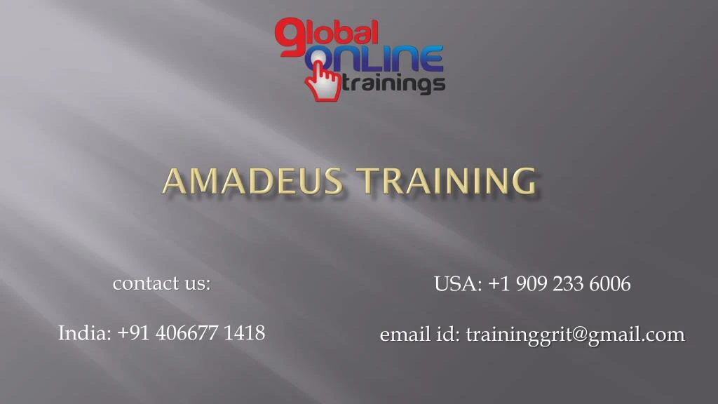amadeus training