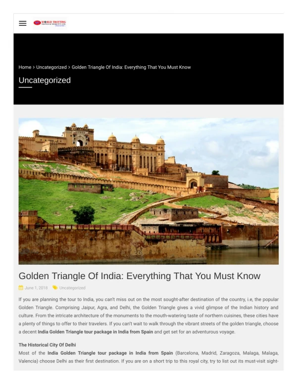 Golden Triangle tour package in India from Spain