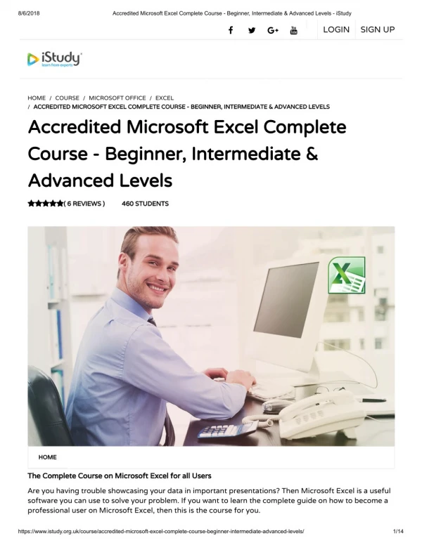 Accredited Microsoft Excel Complete Course - Beginner, Intermediate & Advanced Levels