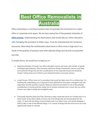 Removalists Melbourne - slide 1