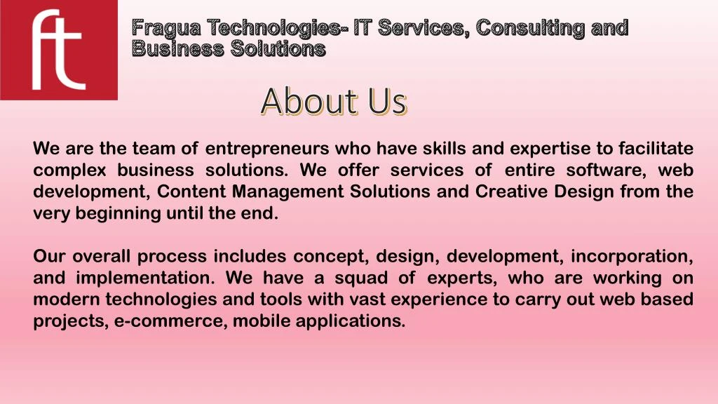 fragua technologies it services consulting and business solutions