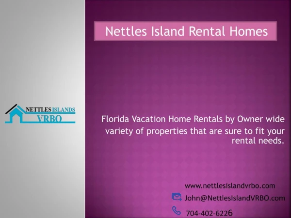 Nettles Island Rental Homes