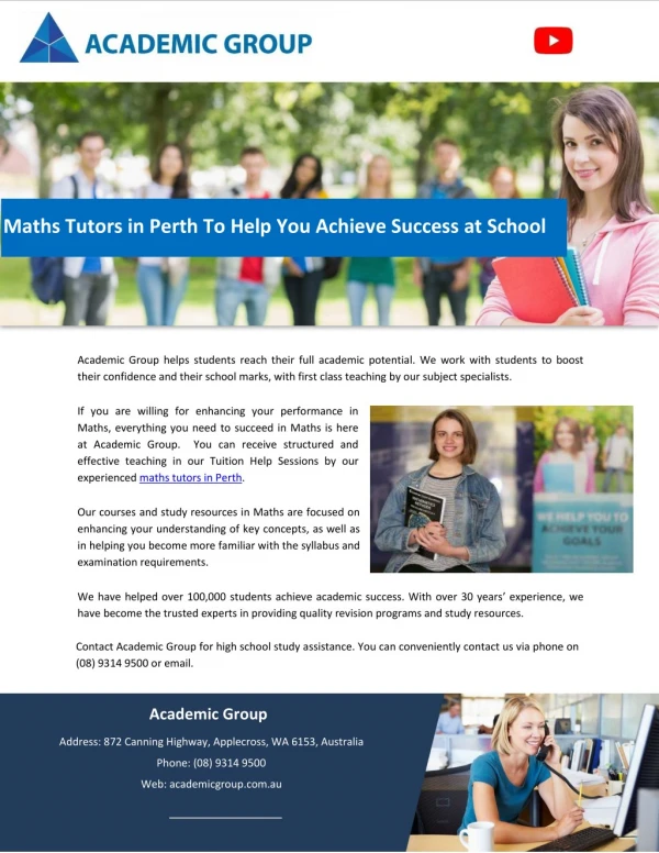 Maths Tutors in Perth To Help You Achieve Success at School