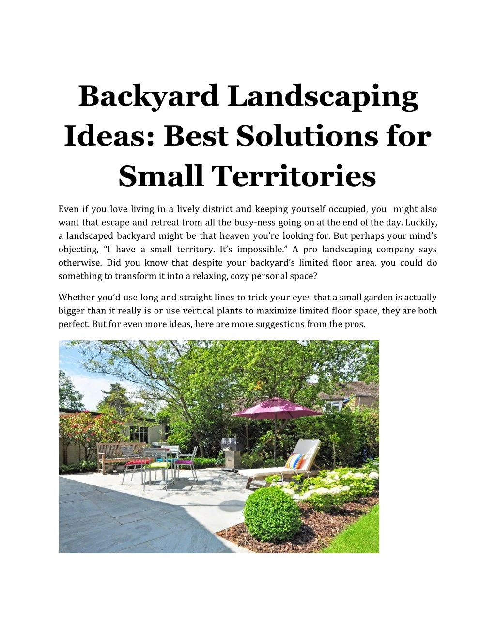 backyard landscaping ideas best solutions