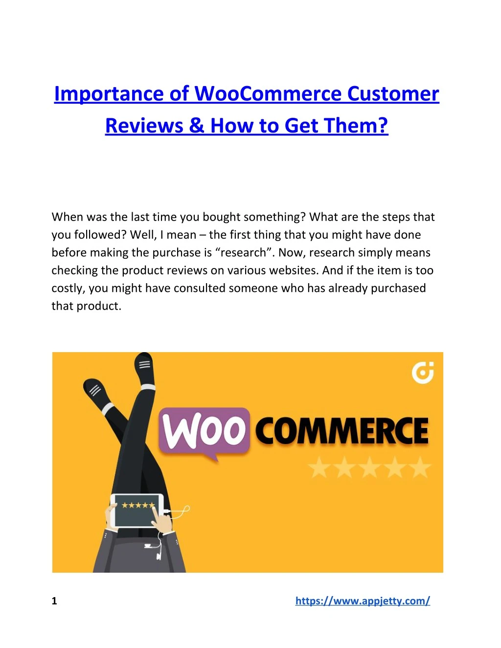 importance of woocommerce customer reviews