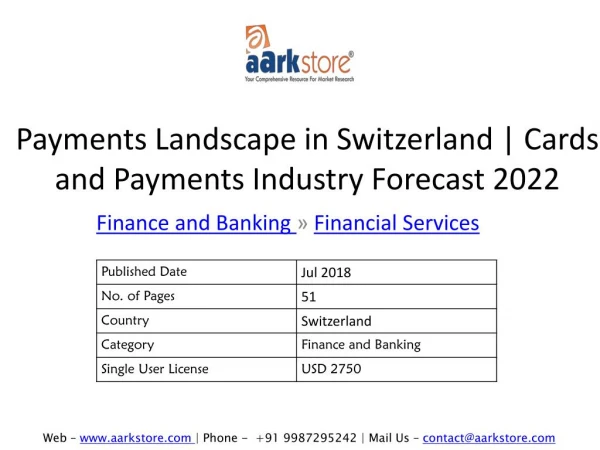 Payments Landscape in Switzerland | Cards and Payments Industry Forecast 2022