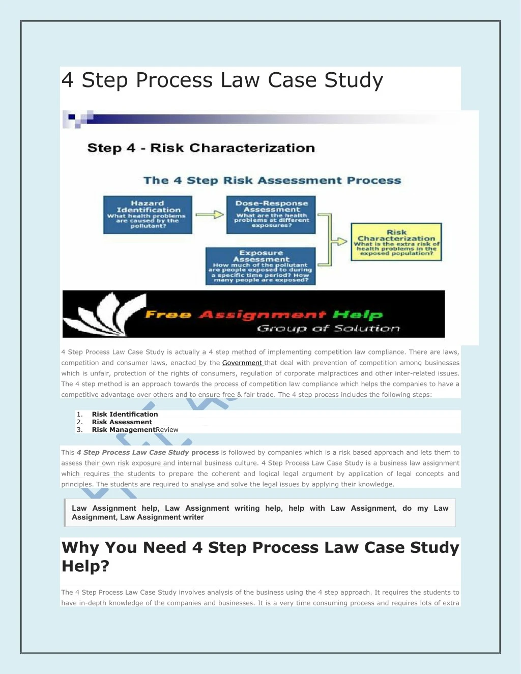 4 step process law case study