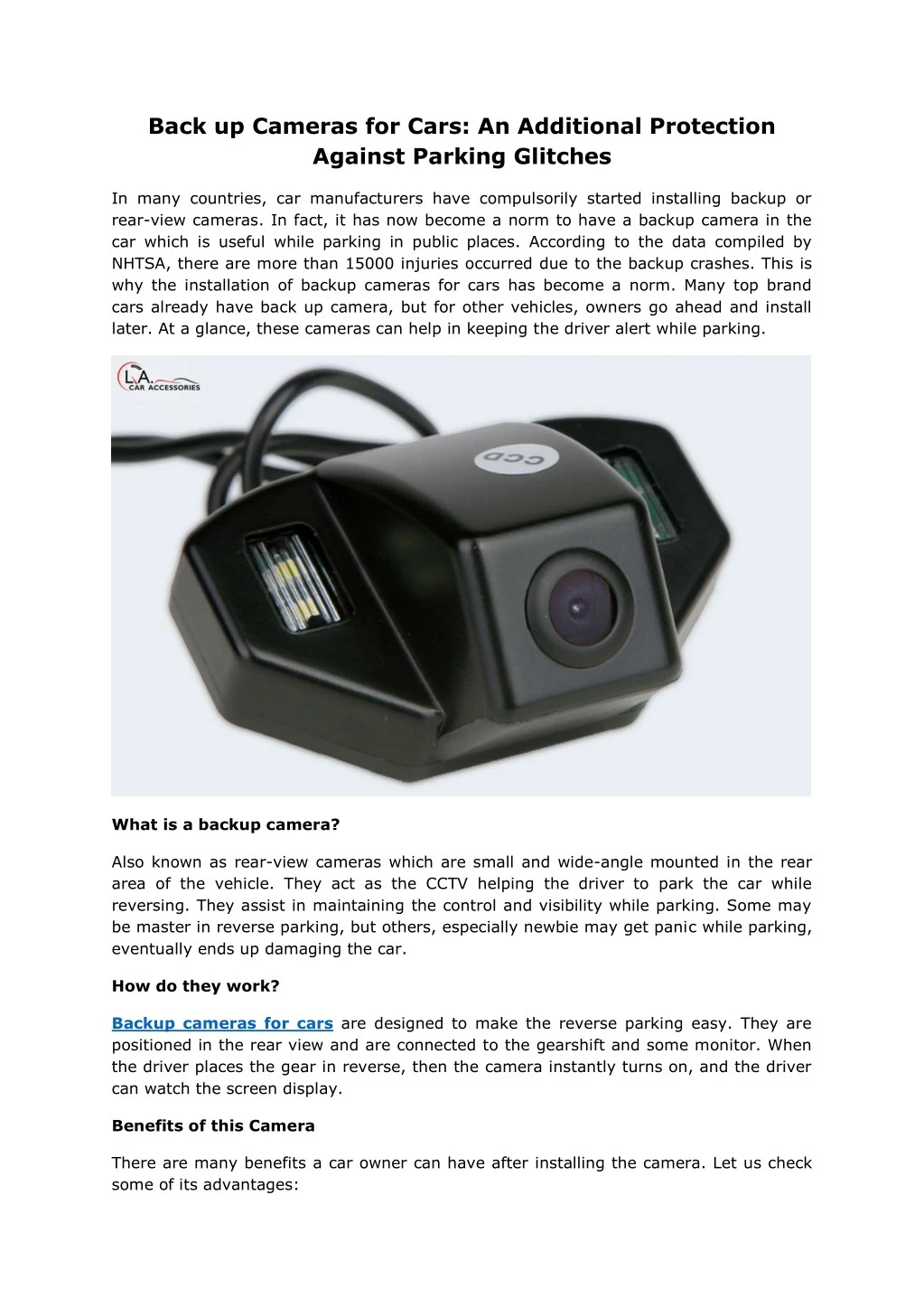 back up cameras for cars an additional protection