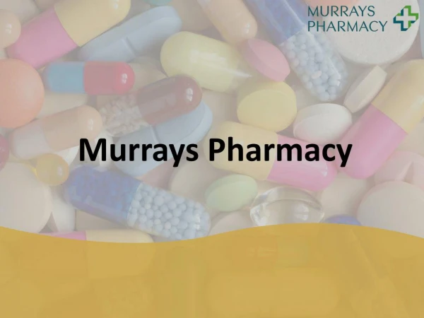 Private Prescription | Murrays Pharmacy