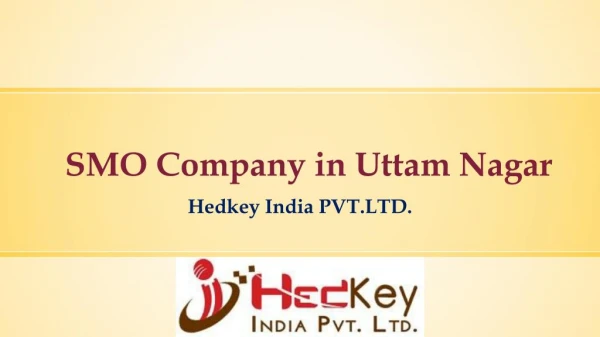 SMO Company in Uttam Nagar
