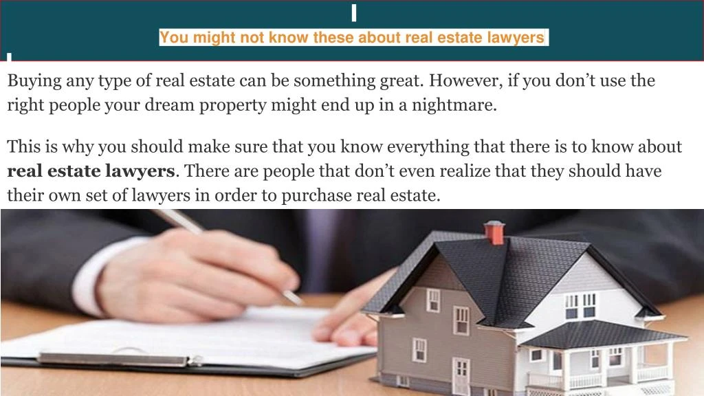 you might not know these about real estate lawyers