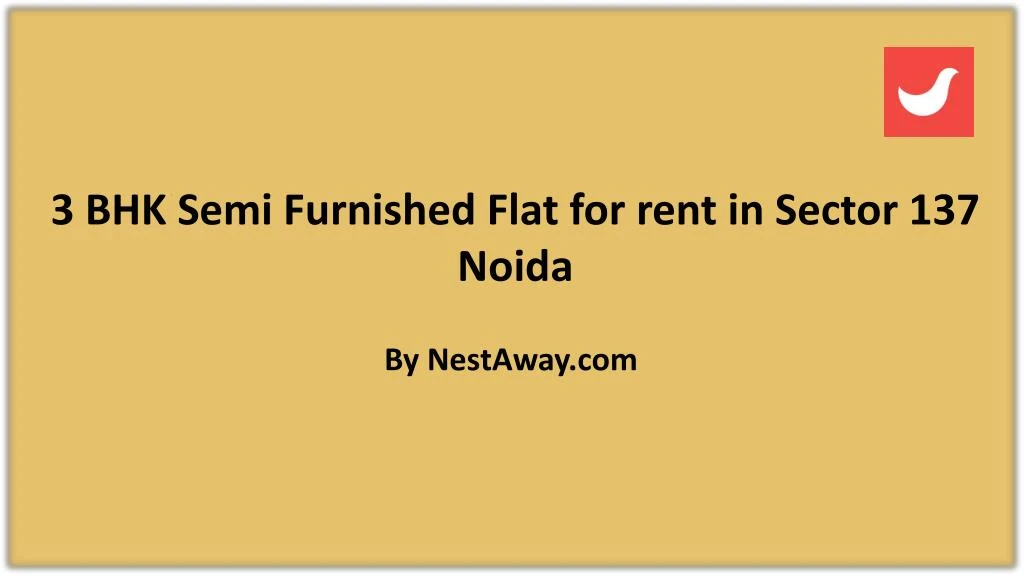 3 bhk semi furnished flat for rent in sector