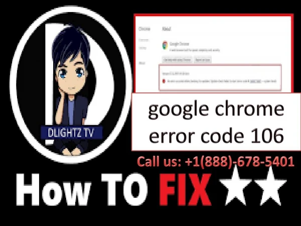 google chrome error code 106