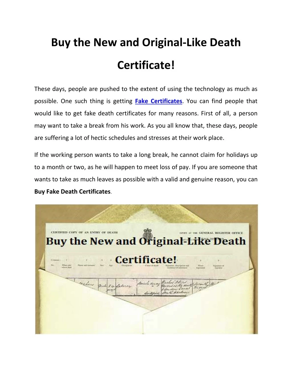 buy the new and original like death