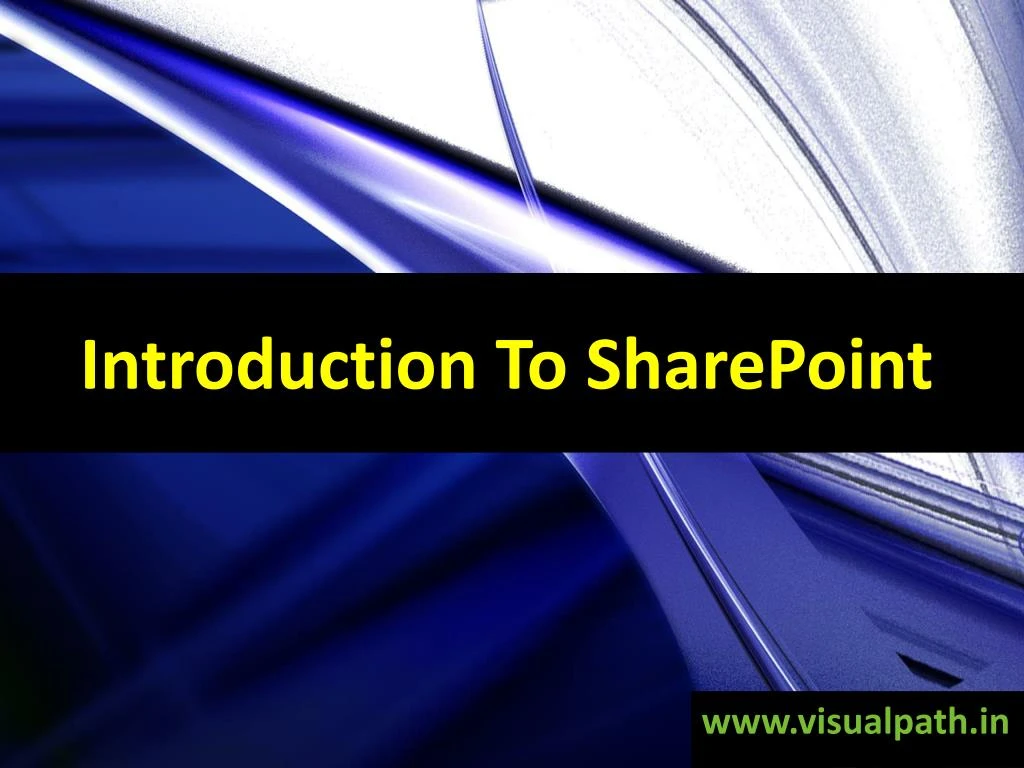 introduction to sharepoint