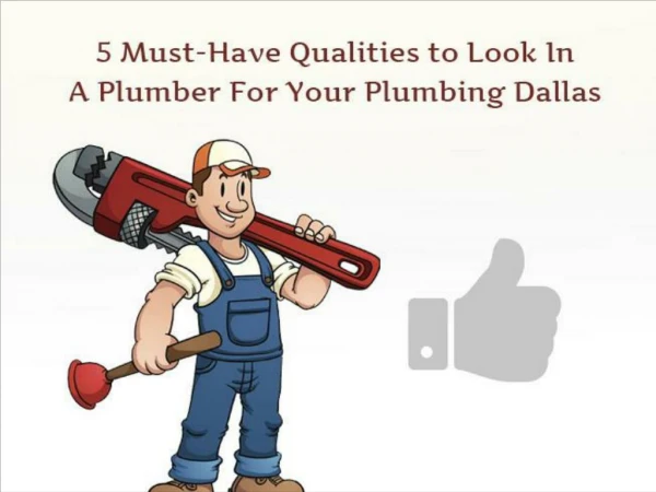 5 Must-Have Qualities to Look In A Plumber For Your Plumbing Dallas