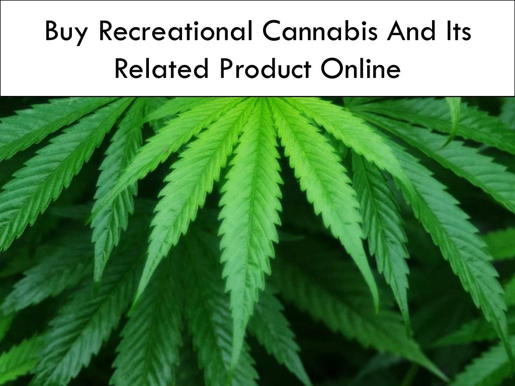 buy recreational cannabis and its related product online