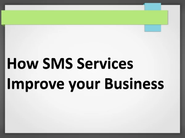 How SMS services improve your business - Alcodes