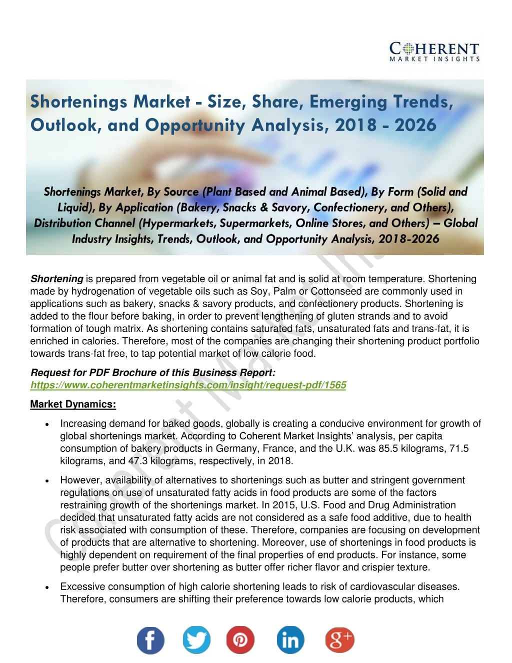 shortenings market size share emerging trends