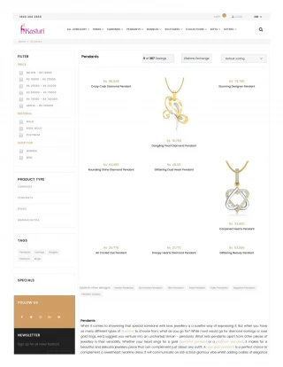 Pendants Online India - Designer Online Pendants - slide 1