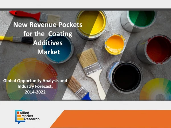 Coating Additives Market to Generate Huge Revenue in Coating Industry
