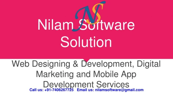 Web Designing, Digital Marketing and Mobile App Development Company in India