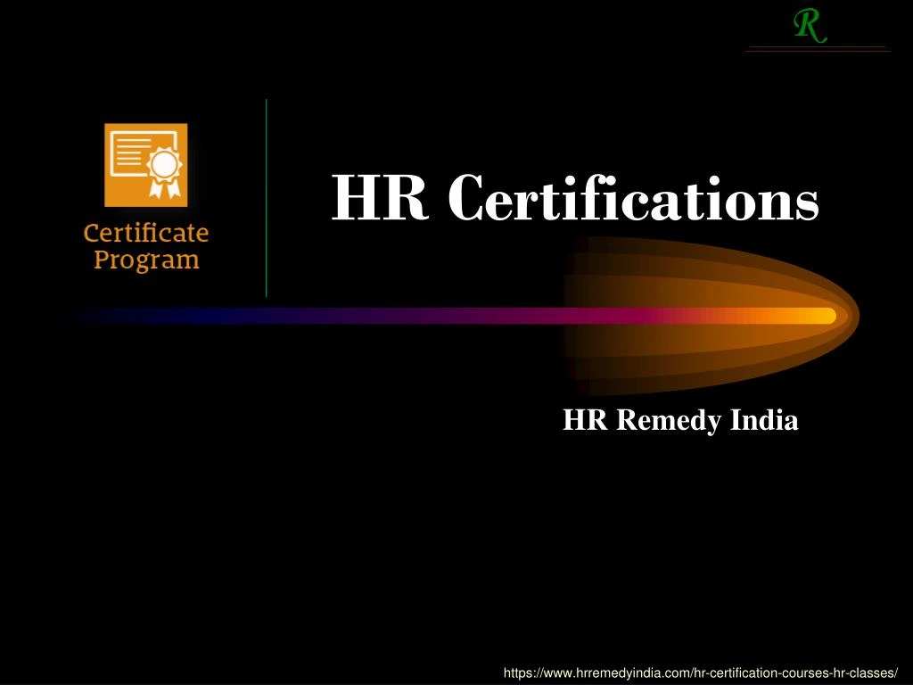 hr certifications