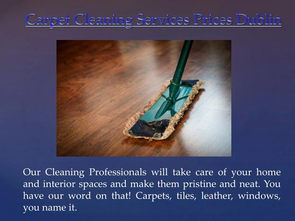 carpet cleaning services prices dublin
