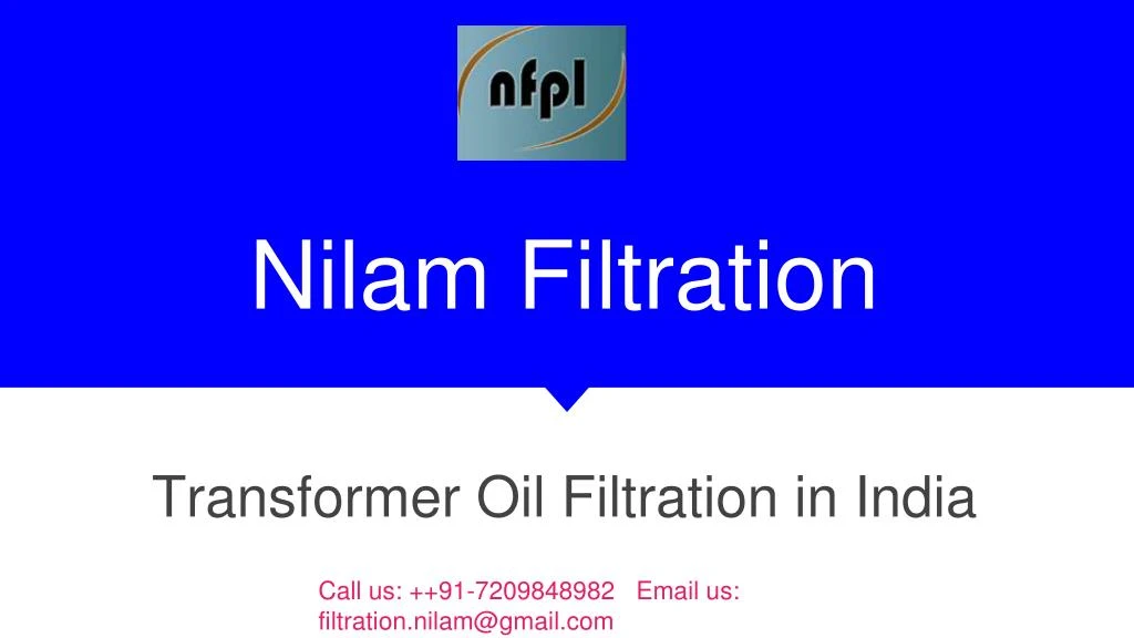 nilam filtration