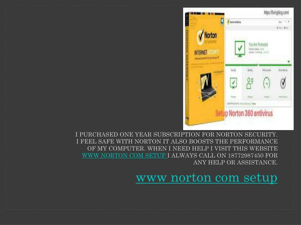 i purchased one year subscription for norton