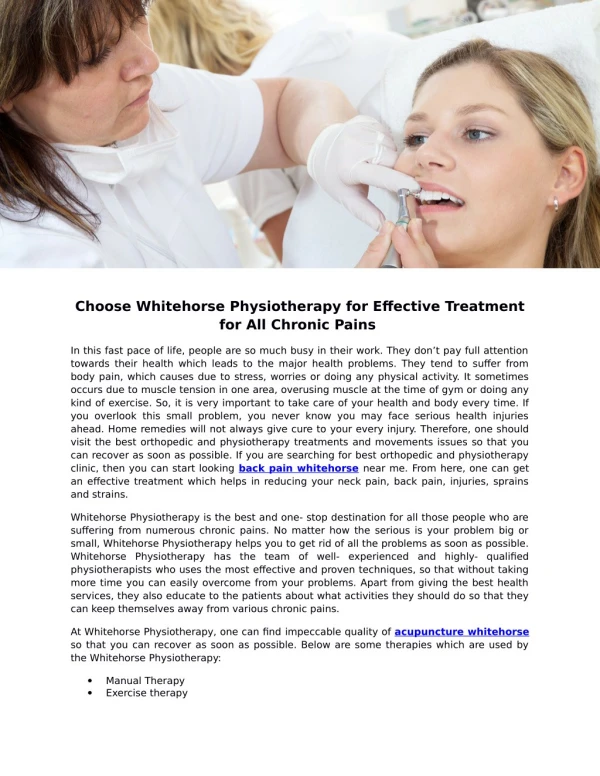 Whitehorse Physiotherapy
