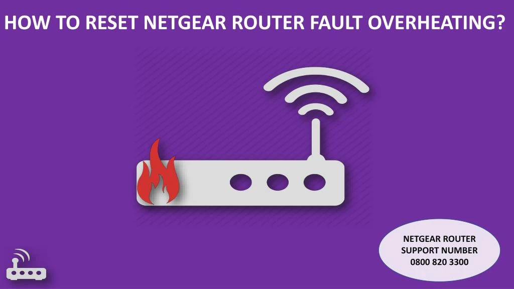 how to reset netgear router fault overheating