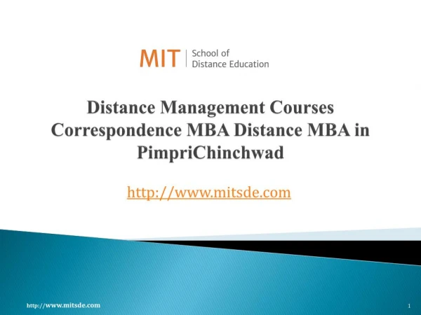 Distance Management Courses | Correspondence MBA | Distance MBA in Pimpri Chinchwad