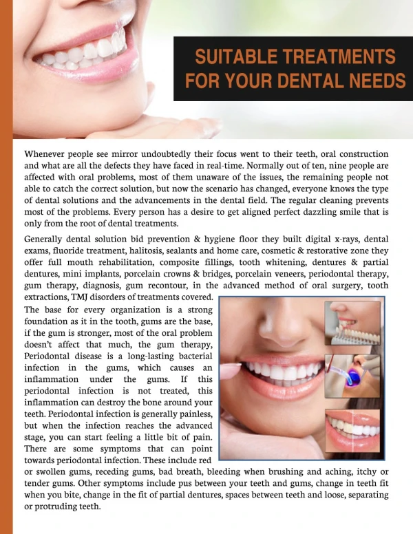 Get Effective Dental Treatments