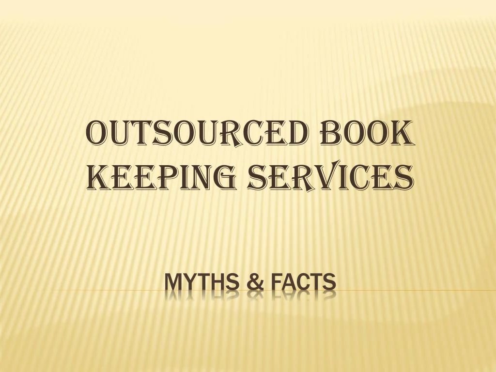 outsourced book keeping services