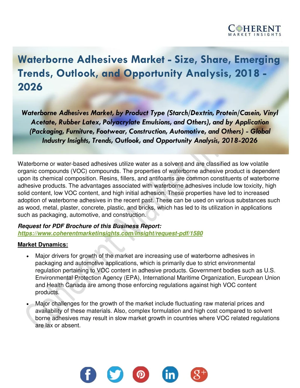 waterborne adhesives market size share emerging
