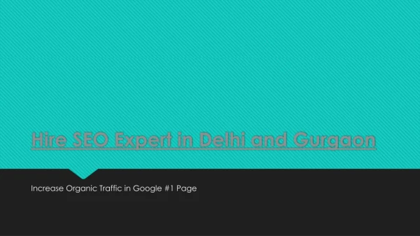 Hire SEO Expert in Delhi, Gurgaon for startup business