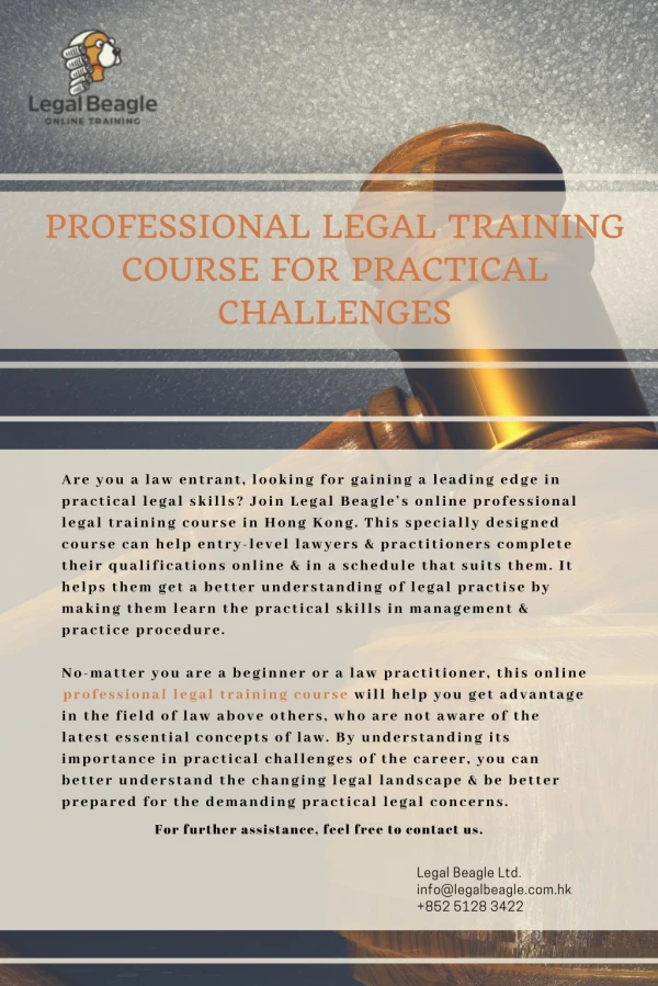 Uplift Your Legal Career with Online Professional Training Course