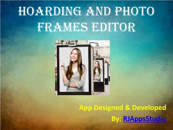 Hoarding and Photo Frames Editor - Free Image Editor