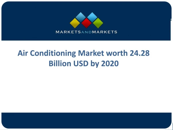 Global Opportunities and Trends of Air Conditioning Market