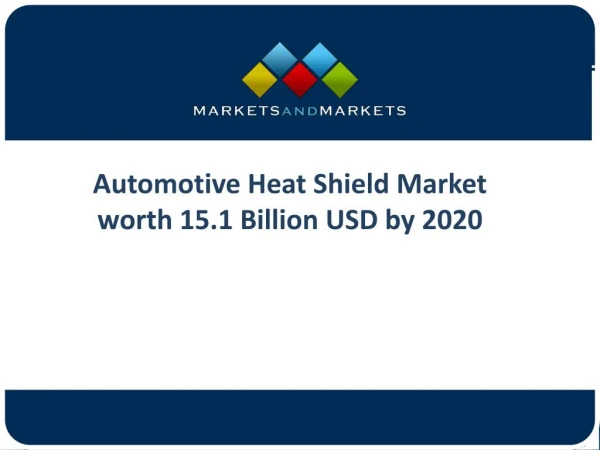 Growing Demand of Automotive Heat Shield Market