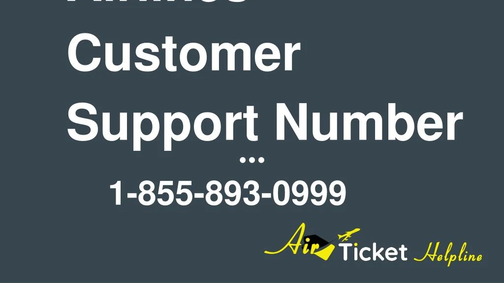 airlines customer support number