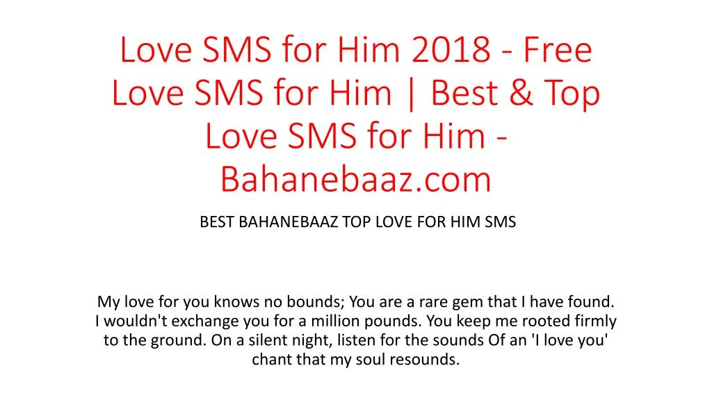 love sms for him 2018 free love sms for him best top love sms for him bahanebaaz com
