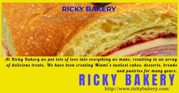 Best Cakes Shop in Miami | Ricky Bakery