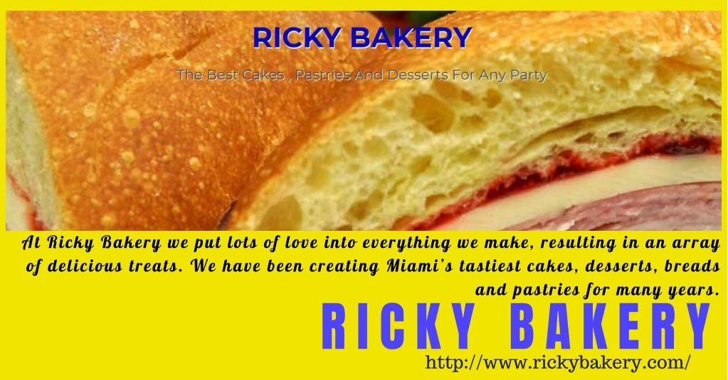 at ricky bakery we put lots of love into