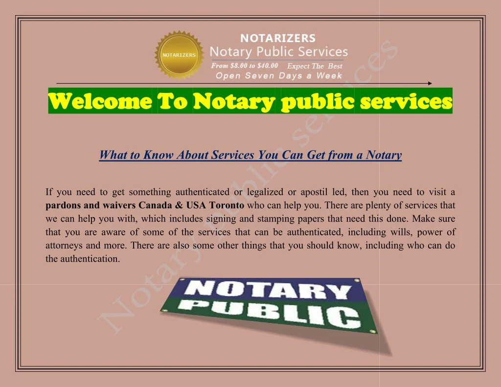 welcome to notary public services welcome